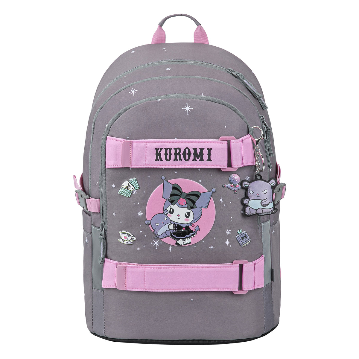 Zaino scolastico Skate Kuromi Grey