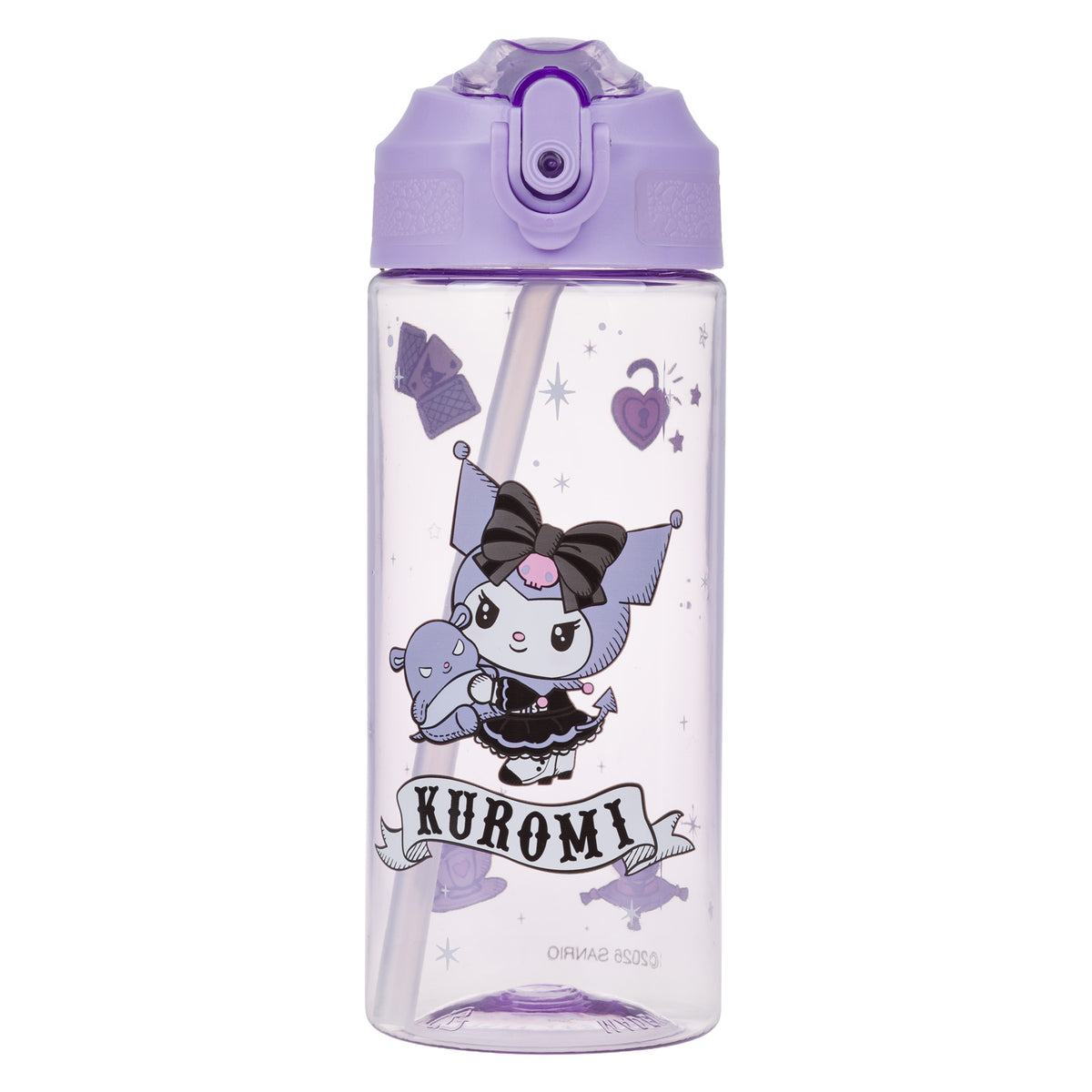 Borraccia in Tritan con cannuccia Kuromi Fortune Dream, 500 ml