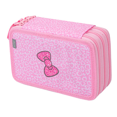 Astuccio a tre scomparti Hello Kitty Leopardo dolce