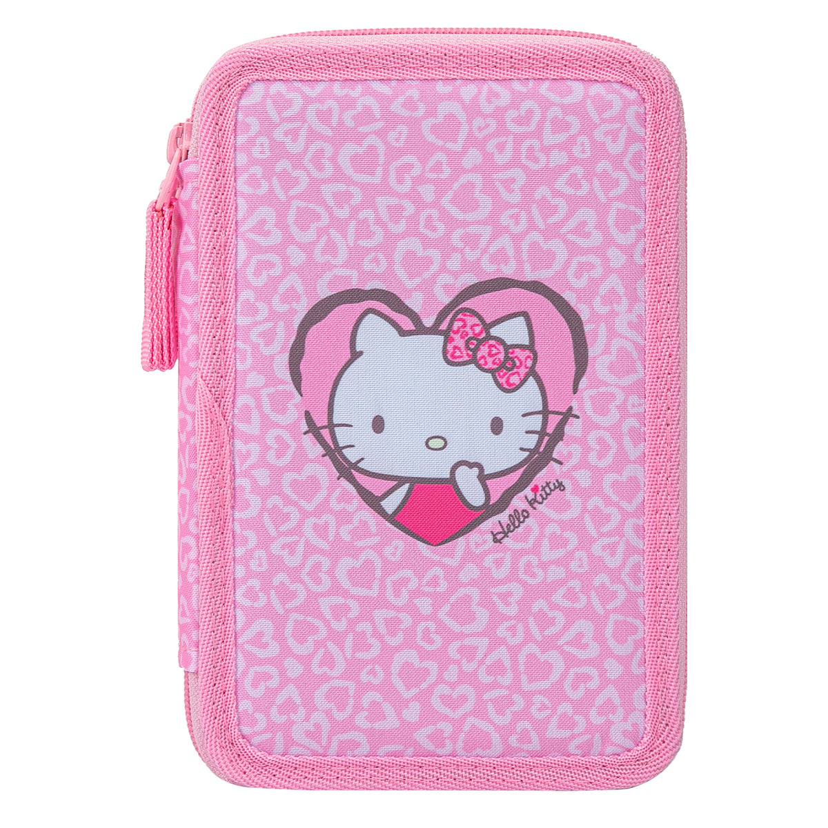 Astuccio a tre scomparti Hello Kitty Leopardo dolce