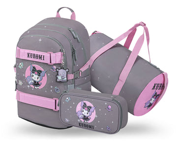 Set scolastico Skate Kuromi Grey