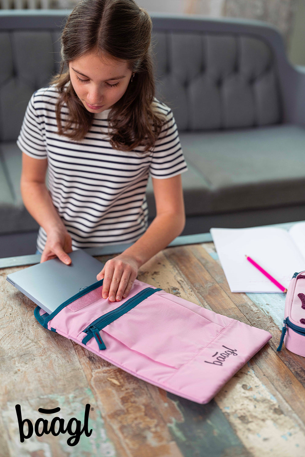 Custodia per laptop Rosa