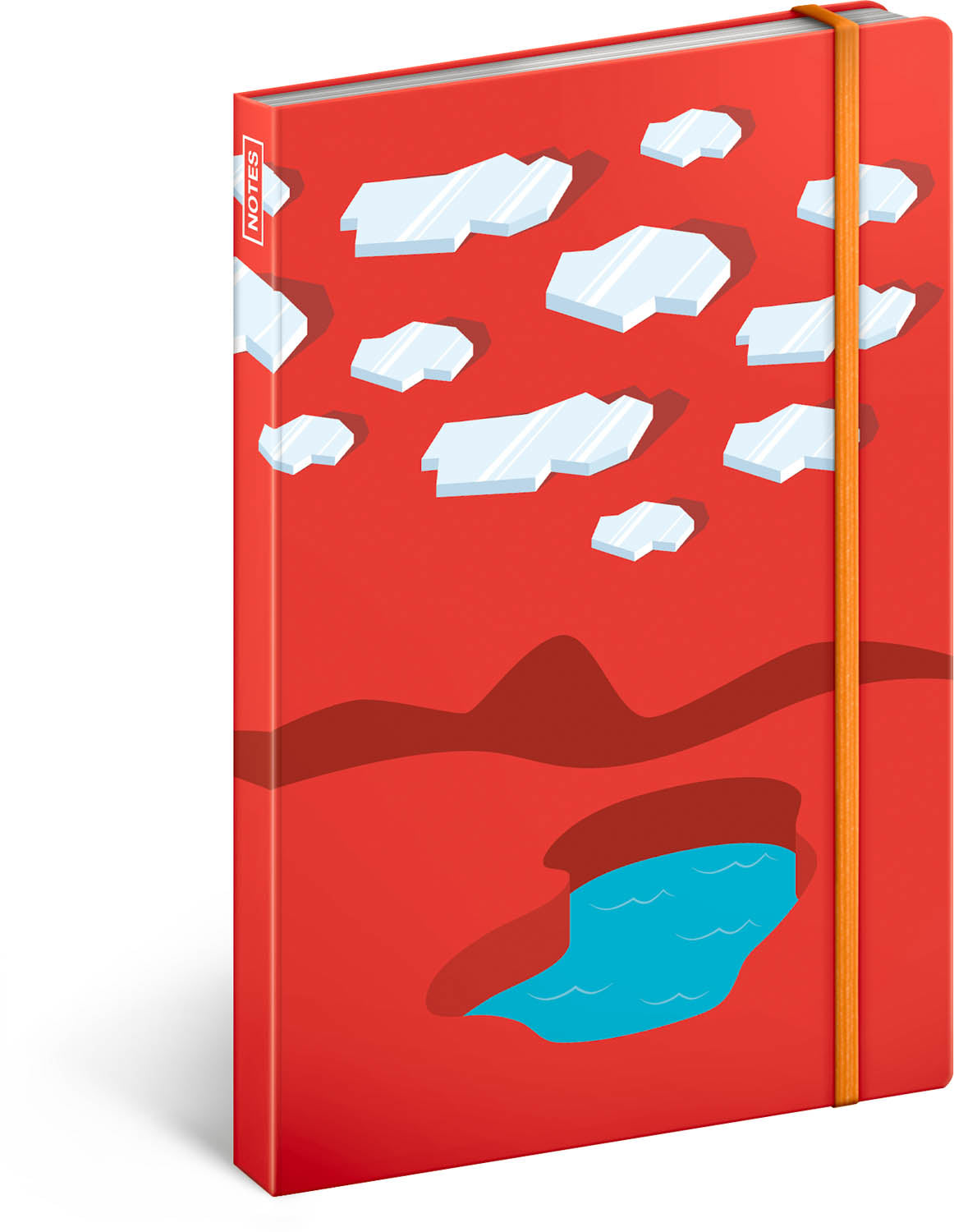 Quaderno Ice Surfers, a righe, 13 × 21 cm