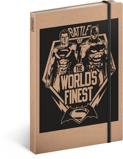 Quaderno Batman v Superman – Battaglia, a righe, 13 × 21 cm