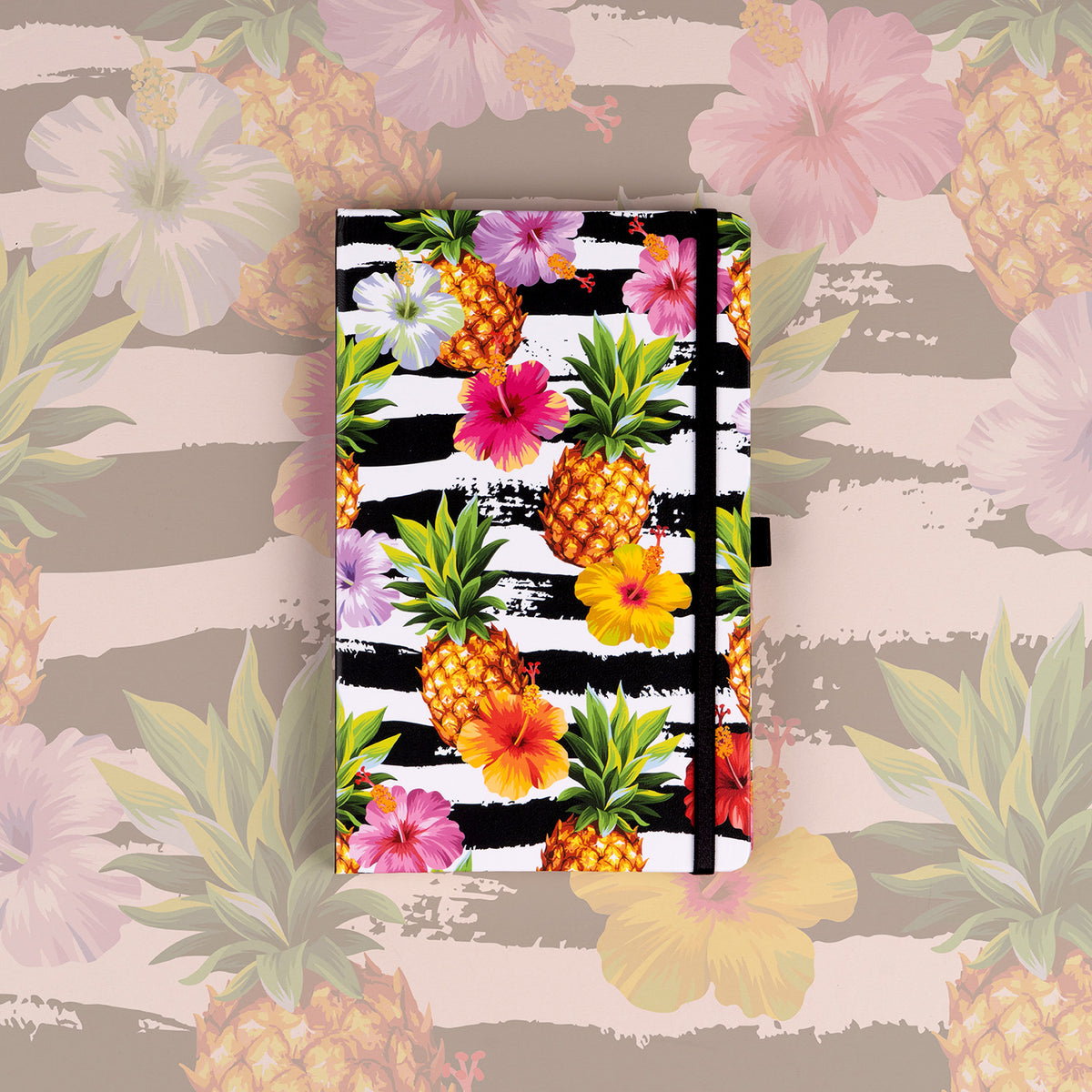 Quaderno Pineapples, a righe, 13 × 21 cm