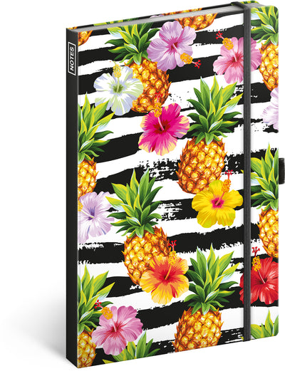 Quaderno Pineapples, a righe, 13 × 21 cm