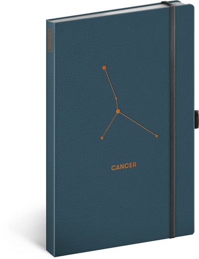 Quaderno Segno zodiacale Cancro, a righe, 13 × 21 cm