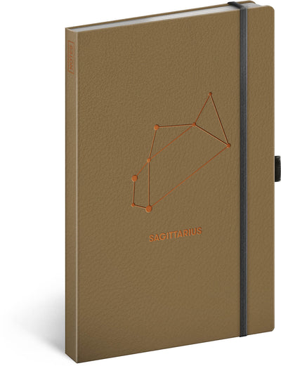 Quaderno Segno zodiacale Sagittario, a righe, 13 × 21 cm