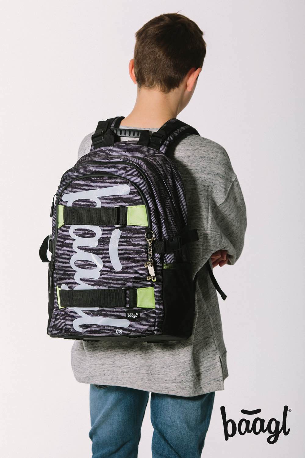 Zaino scolastico Skate Grey
