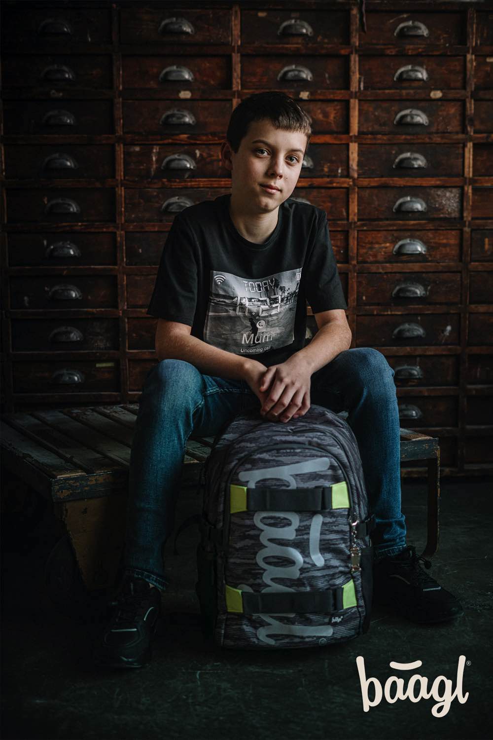 Zaino scolastico Skate Grey
