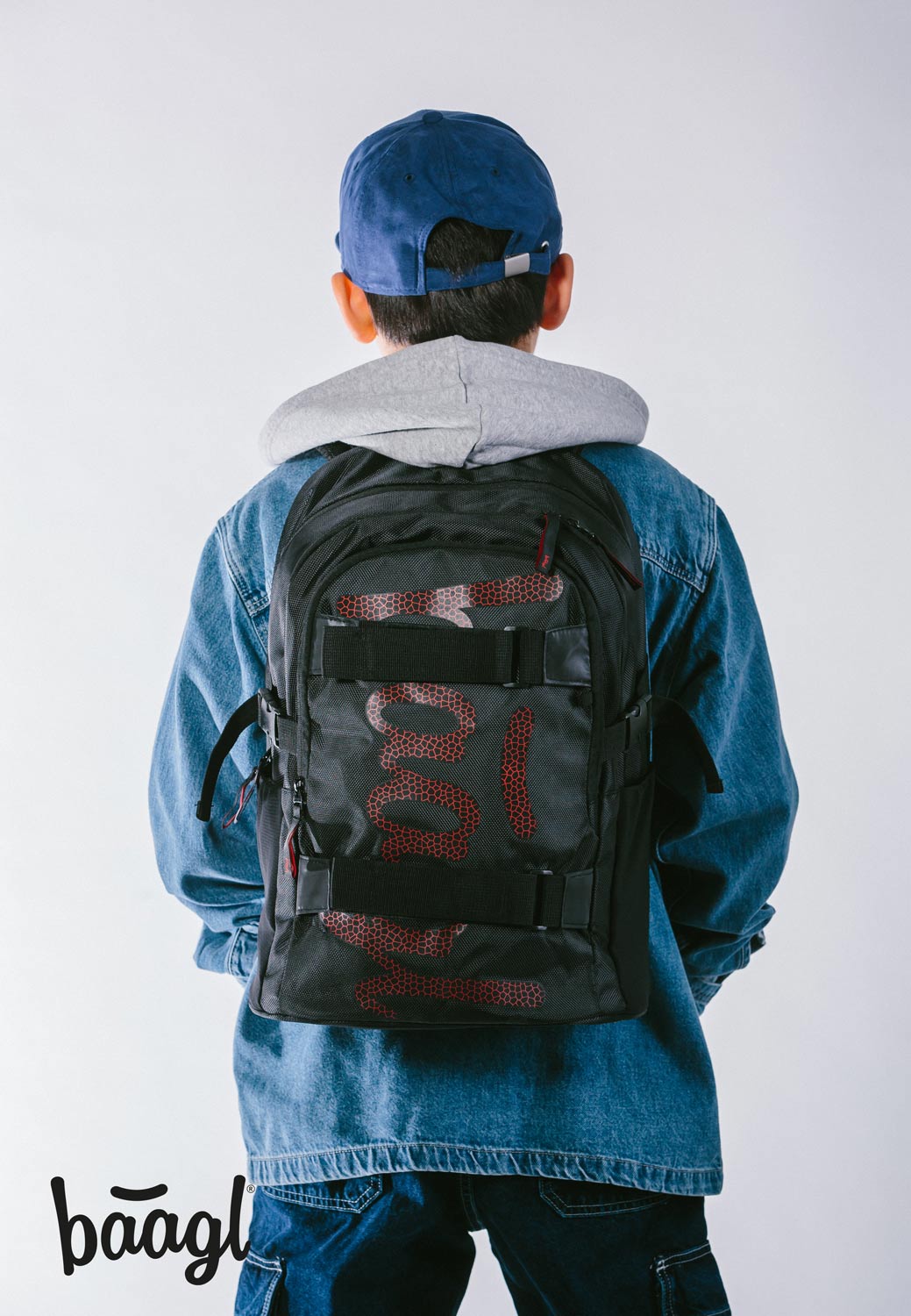 Zaino scolastico Skate Red